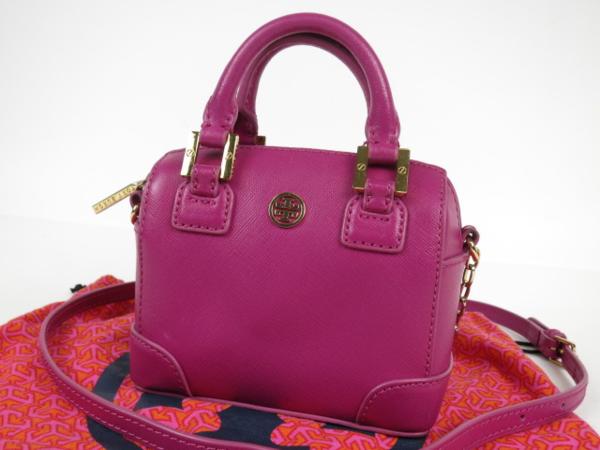 62140★1円スタート★本物★トリーバーチ★TORY BURCH☆2WAYミニバッグ★レザー★ハンドバッグ★ショルダーバッグ★レディース★
