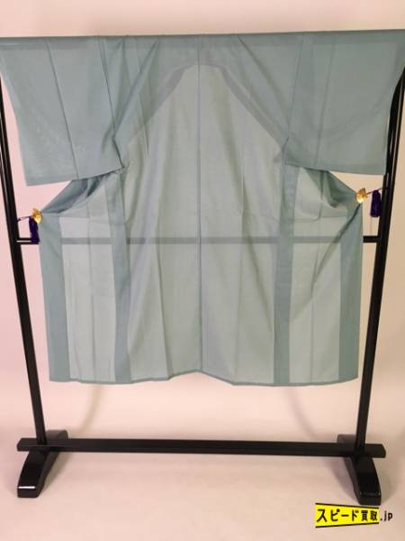 スピ買■ 着物 1円 良品 男性着物 その他 水色 絽 正絹 131cm SSサイズ ☆☆