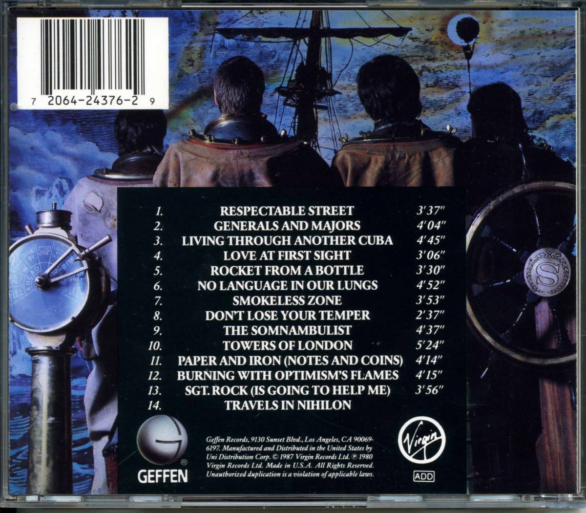 Xtc Black Sea アンディ パートリッジ Andy Partridge Colin Moulding Dave Gregory Xtc 売買されたオークション情報 Yahooの商品情報をアーカイブ公開 オークファン Aucfan Com
