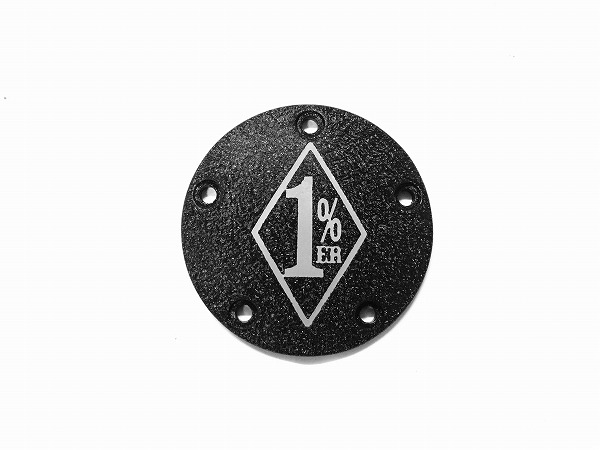 ハーレーツインカム用リンクルブラック 1％ERポイントカバー (RSD，PM，アレンネス，パフォーマンス，ローランドサンズ，クラブスタイル，ダイナ)