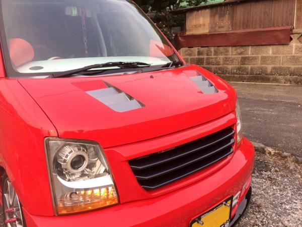 ミルキーウェイ 汎用 ボンネット加工用 エアダクト 左右 FRP製 白ゲル仕上げ ワゴンR MH35S MH55S MH34S MH44S MH23S MH22S MH21S MC22S等