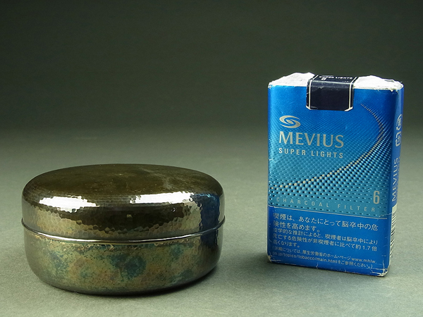 ◇SABI◇尚美堂造 純銀製ヤンポ 在刻印 共箱◇菓子器