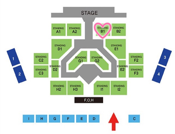 ★7/15★SEVENTEEN★ソウルライブ★B1区 1～125番 1枚★