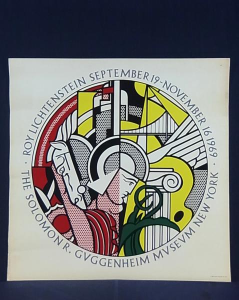 新入荷！■[最安]ロイ・リキテンスタイン　グッケンハイム美術館　展覧会ポスター　シート　1969年