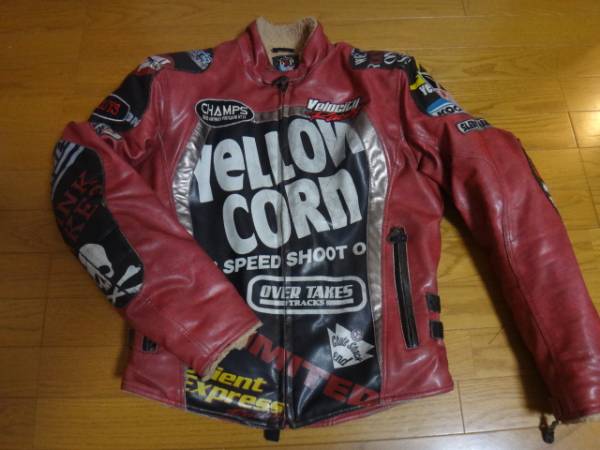 ☆YELLOW CORN☆ イエローコーン フェイクレザージャケット L BB-8306