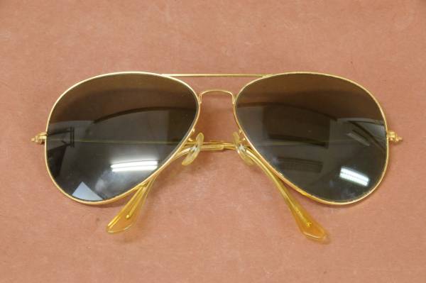 古いレイバン サングラス ゴールド ケース付 Ray-Ban サングラス