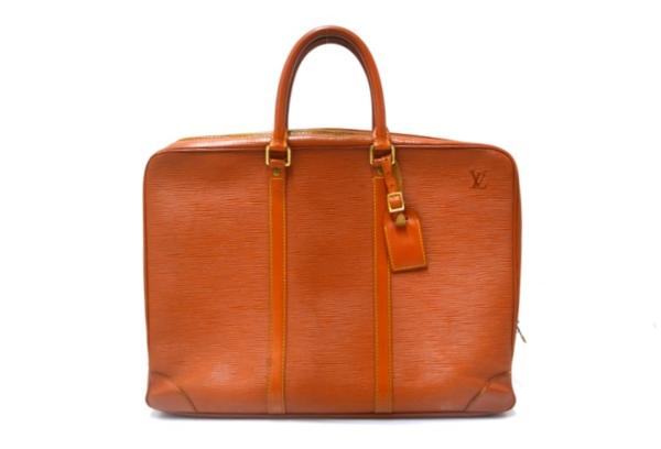 1円~ LOUIS VUITTON ルイヴィトン M54473 エピ ポルトドキュマン・ヴォワヤージュ ビジネスバッグ ブラウン 63003