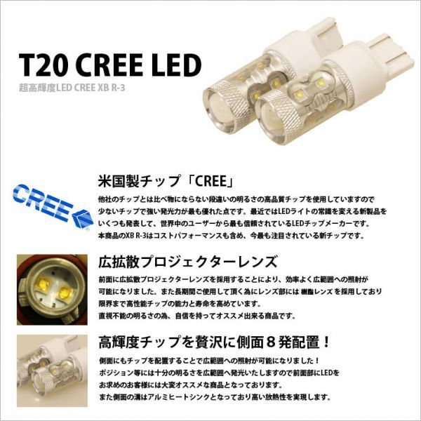 T20 CREE超高輝度50w LED ランクル/ロードスター/ハリアー_2
