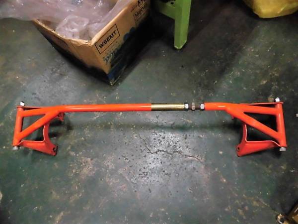 ◆NA6CE ロードスター S-P 青 5F H3 純正OP フロントタワーバー オレンジ ロゴ付◆