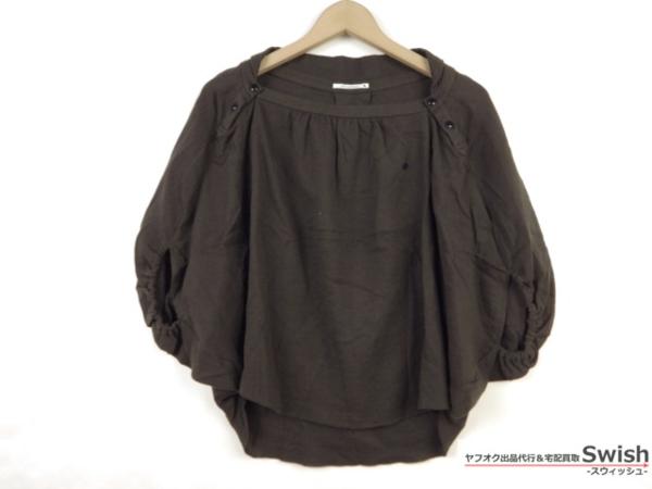 Z134■minaperhonen ミナペルホネン■souffle ブラウス トップス 36 灰■ perhonen mina 新品 Winter Collection (ba31-2511