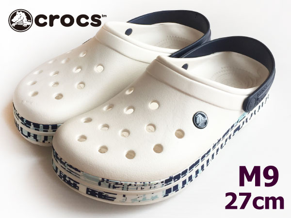 未使用新品クロックス（crocs）クロックバンドメッシュプリントクロッグM9(27cm）