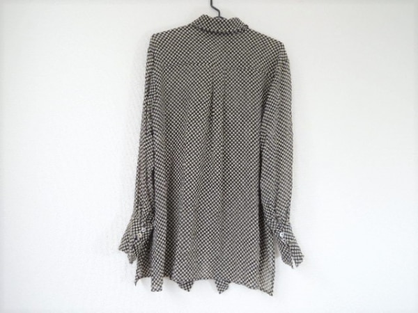 クロエ Chloe トップス 長袖シャツブラウス サイズ40 M 黒×ベージュ レディース シースルー