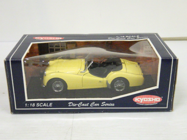 京商 1/18 トライアンフ Triumph TR3A イエロー ジャンク【10