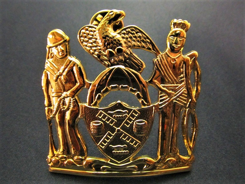 新品 NYPD ニューヨーク市警察 ポリスバッジ/AL /帽章 警帽章 NYPD