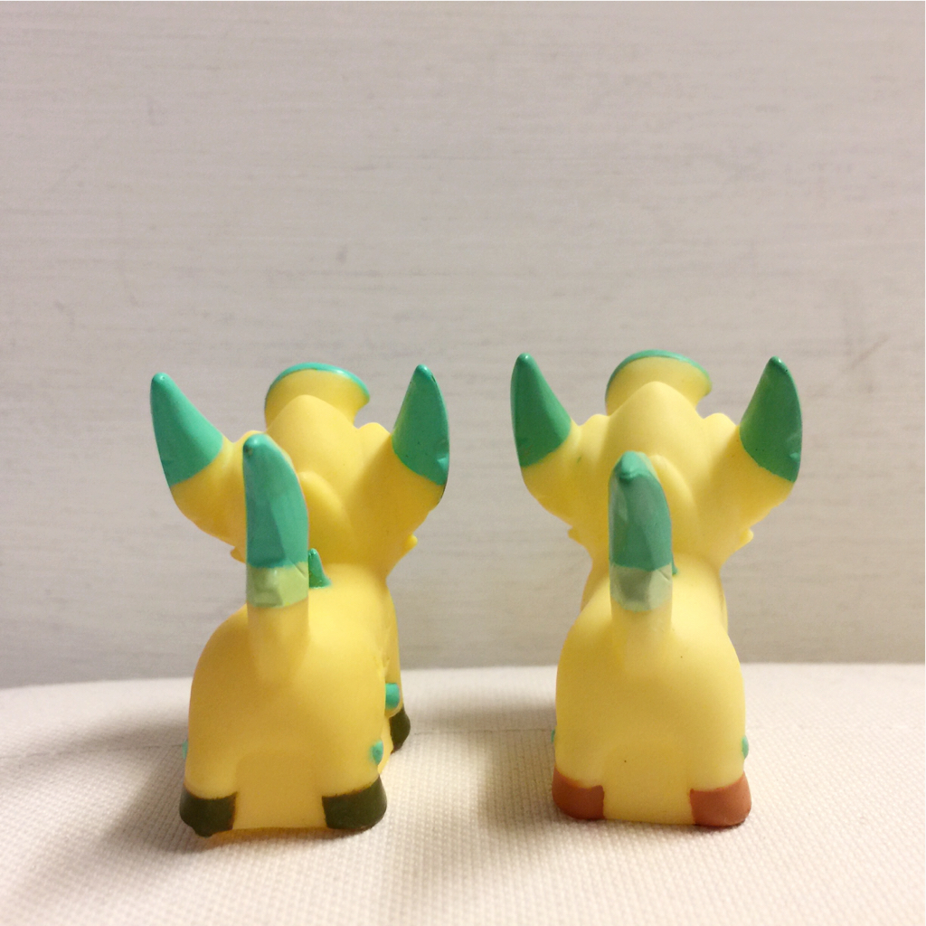 ☆激レア！当時物！ポケモン 指人形 リーフィア 色違い ポケモンキッズ