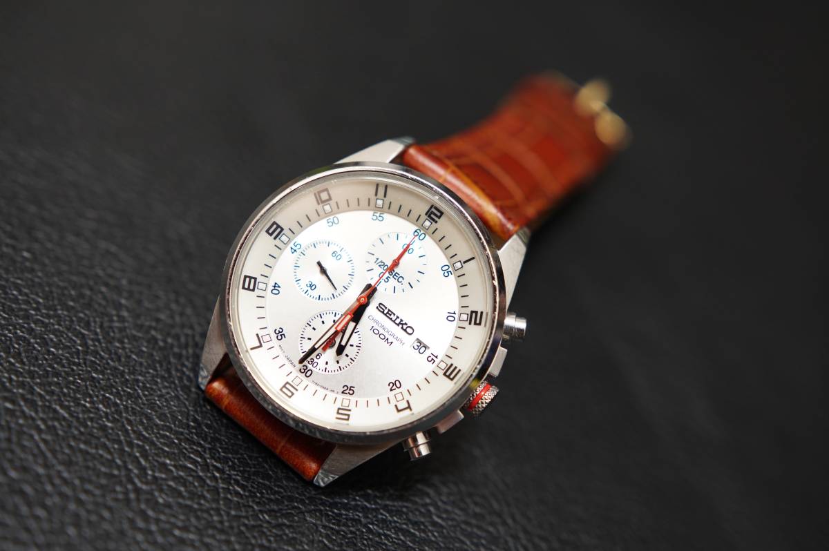 ☆SEIKO セイコー メンズクロノグラフ時計 7T92-0MF0 モレラート(Bolle 