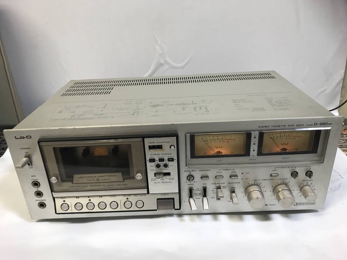 ★　373　 STEREO CASSETTE DECK D-980DD 動作確認済み