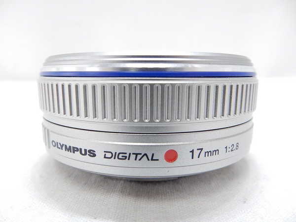 中古 OLYMPUS オリンパス M.ZUIKO DIGITAL 17mm 1:2.8 レンズ シルバー