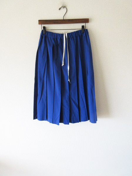 Charpentier de Vaisseau / シャルパンティエドゥヴェッソ Wool Pleated Skirt * 美品 ウールプリーツスカート ブルー 青