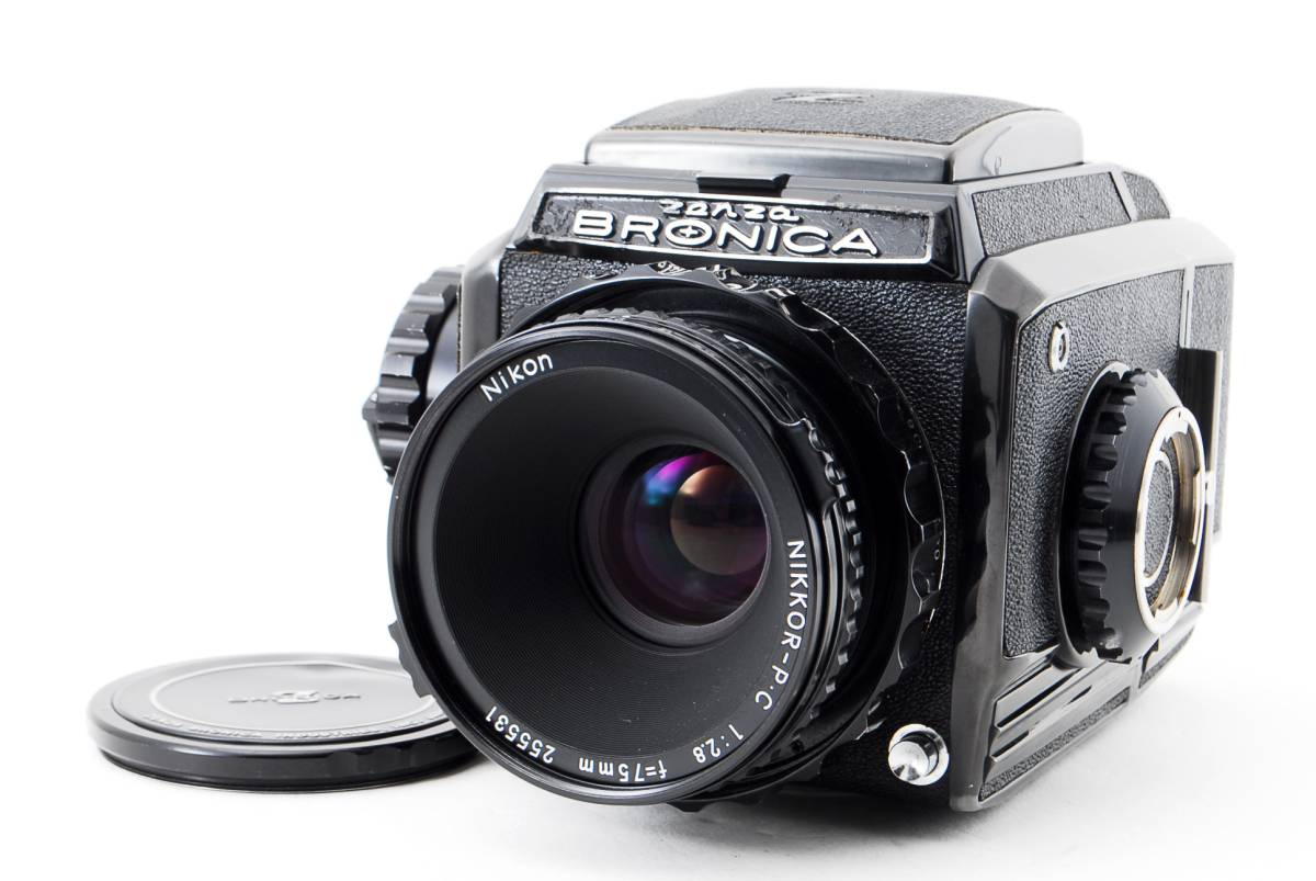 Zenza Bronica S2 Medium Format Camera Nikkor-P.C 1:2.8 f=75mm Lens