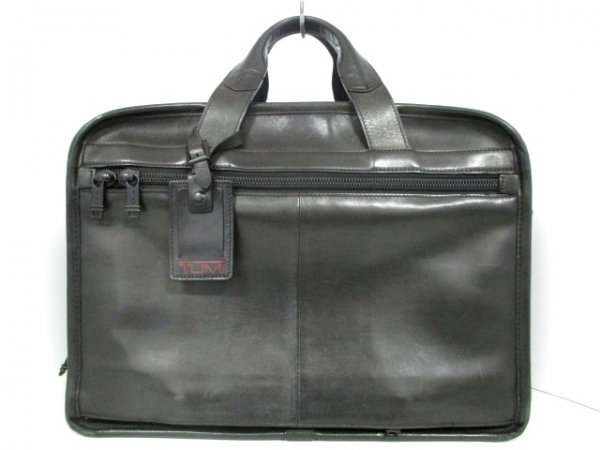TUMI 黒レザー多機能ビジネスバッグ 96141DH TUMI 96141DH ブラック ビジネスバッグ 希少な色合い 【公式通販】