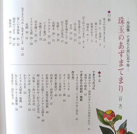 珠玉のあずまてまり○田原とめ子○作り方つき作品集 手毬 手まり