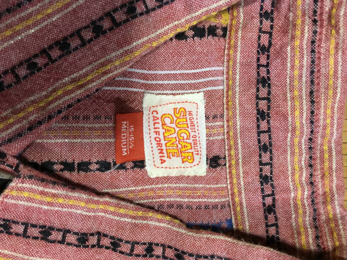 suger cane M 15-151/2 シュガーケーン 東洋 toyo ウエスタンシャツ 長袖 ５０s ロカビリー 中古