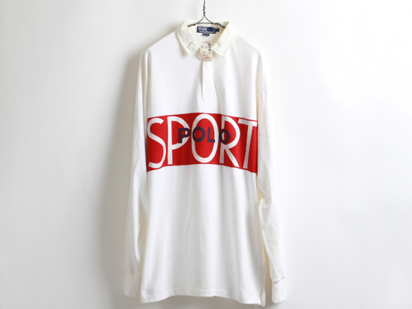 デッドストック USA製 90s ポロスポーツ ポロベアー バスタオル 90s