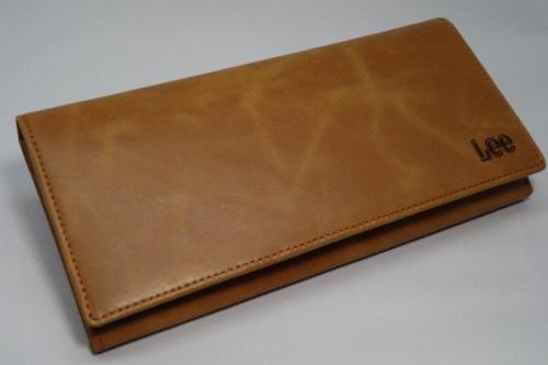 ☆新品 Lee リー 財布 長財布 束入れ イタリアンレザー キャメル