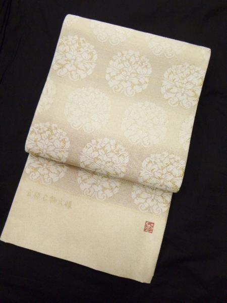 ☆着物通オク夜　　☆特選袋帯☆美しい着物掲載　御仕立付　吉祥名物文