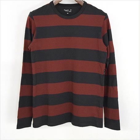 中古】agnes b. homme アニエスベー オム ボーダー柄ロングスリーブ