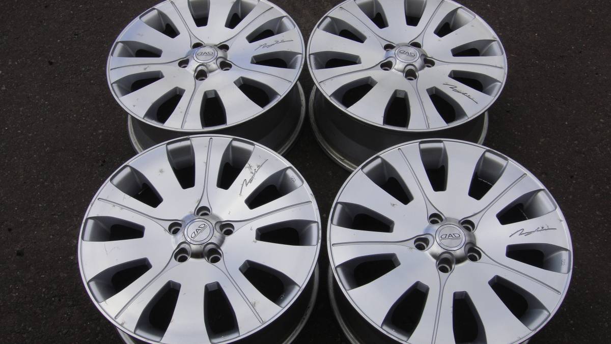 GARSON D.A.D Zuenglein Z10 18インチ 7.5J +55 114.3-5 4本 中古 ギャルソン DAD ツェンレイン　ステップワゴン ホイール