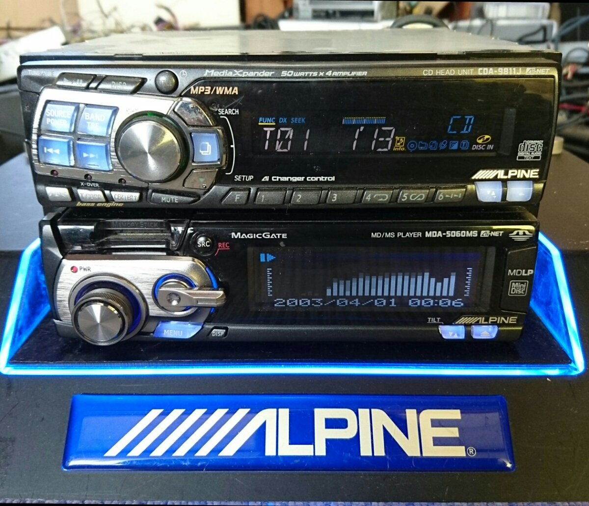 ALPINE CDA-9811J MDA-5060MS CD CDA-9815J MD アルパイン Old Vintage