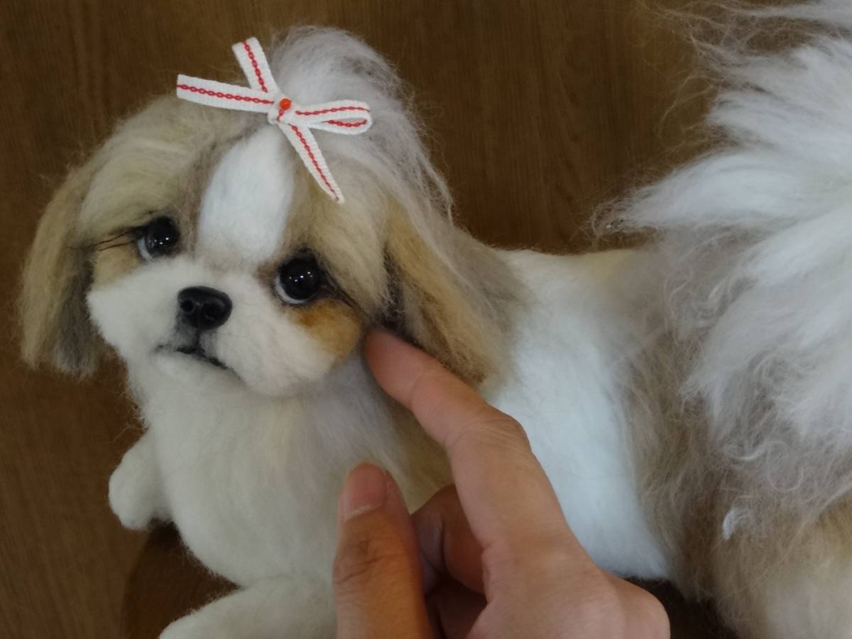 羊毛フェルト＊犬＊シーズー＊ハンドメイド xgbix 【公式通販】