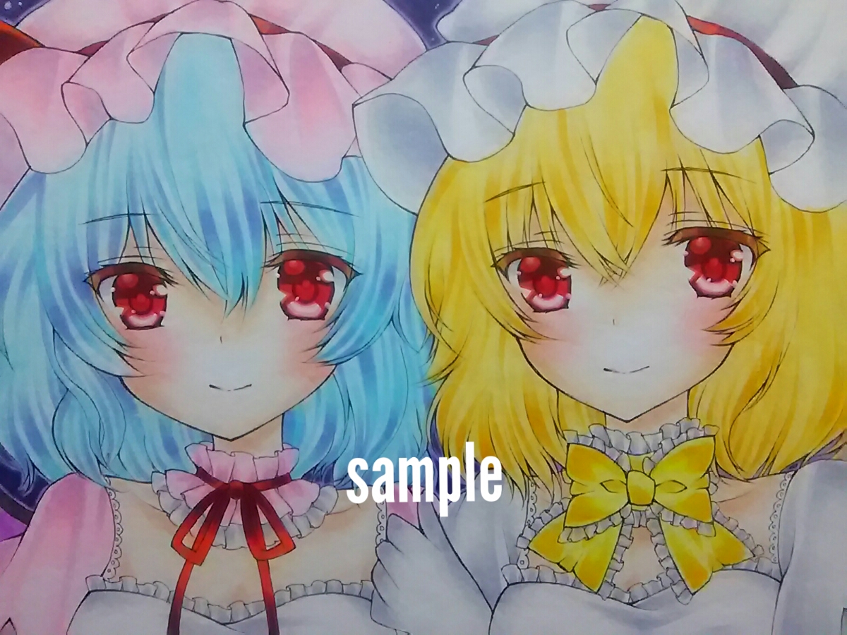 オリジナル手書きイラスト☆不思議の国のアリス 巨大化☆A4サイズ 水彩