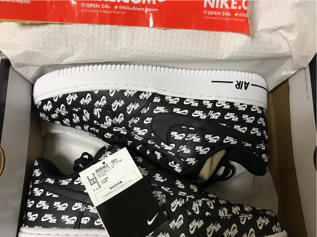 国内正規品 28.0cm NIKE AIR FORCE 1 '07 QS BLACK/BLACK-WHITE ナイキ エアフォース ブラック 検シュプリーム好きの方にも