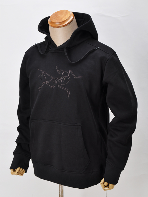 アークテリクスARC'TERYXメンズ★スウェットプル パーカ/裏起毛☆黒L海外限定品/新品 ブラック
