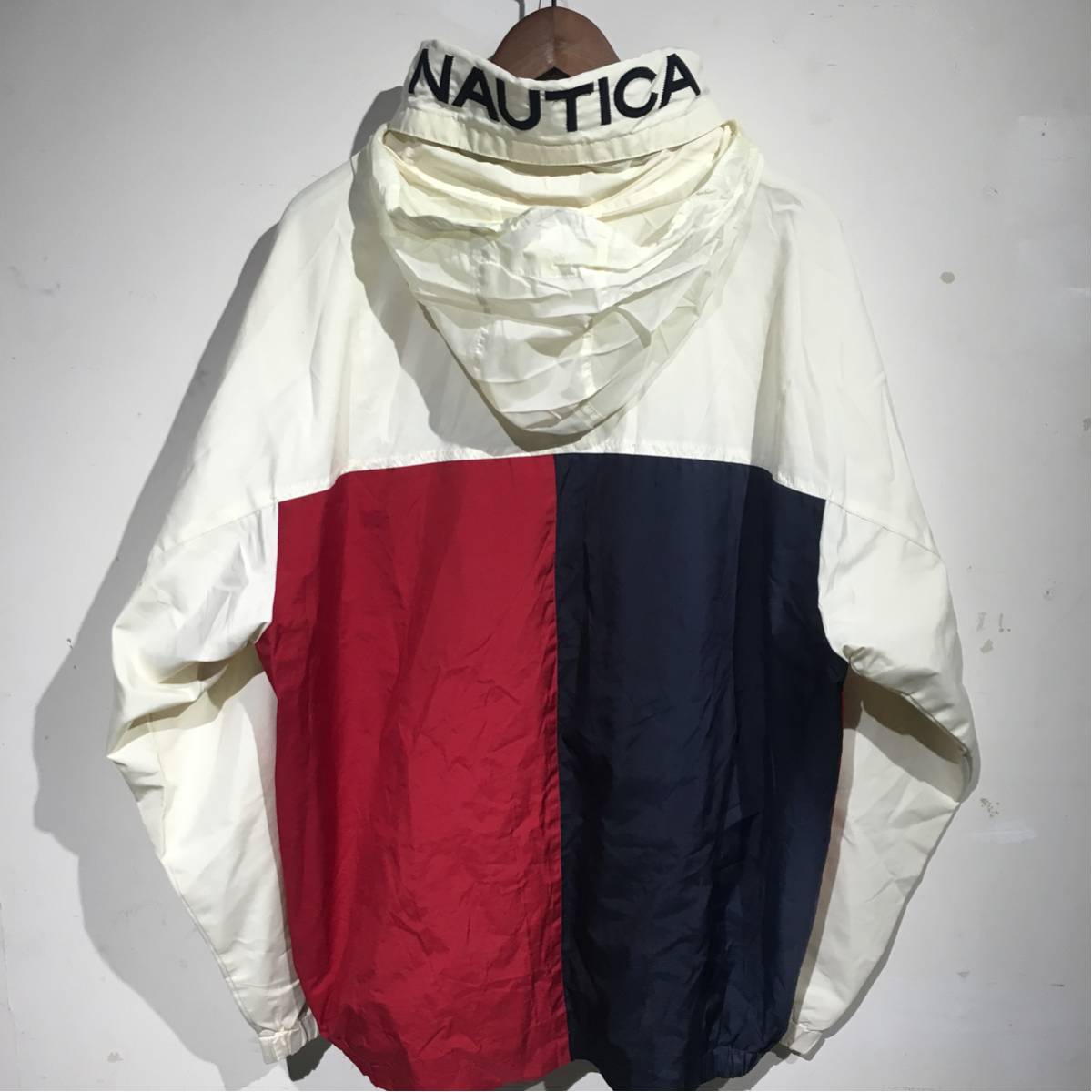 90s nautica ノーティカ 襟刺繍 セーリングジャケットナイロンジャケット パーカ vintage tommy