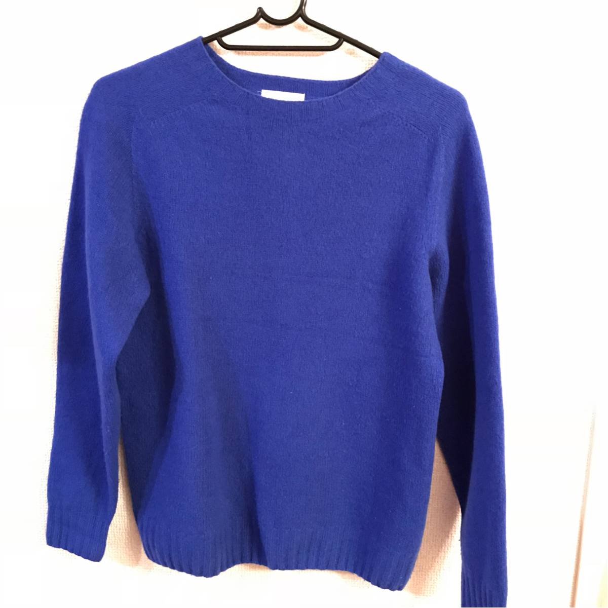 MORRIS&SONS セーター・36 英国製 綺麗なブルー モリスアンドサンズ ウールニット スコットランド製 bshop
