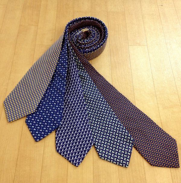 H7005 送料無料 SalvatoreFerragamo フェラガモ ネクタイ 5本セット