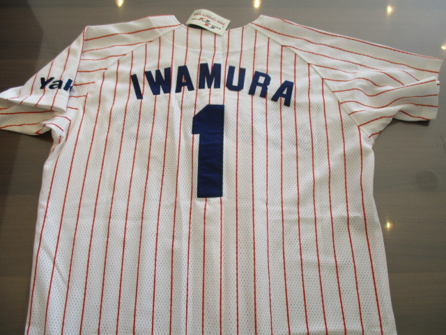 レプリカユニフォーム ヤクルトスワローズ岩村明憲選手 IWAMURA 0 東京