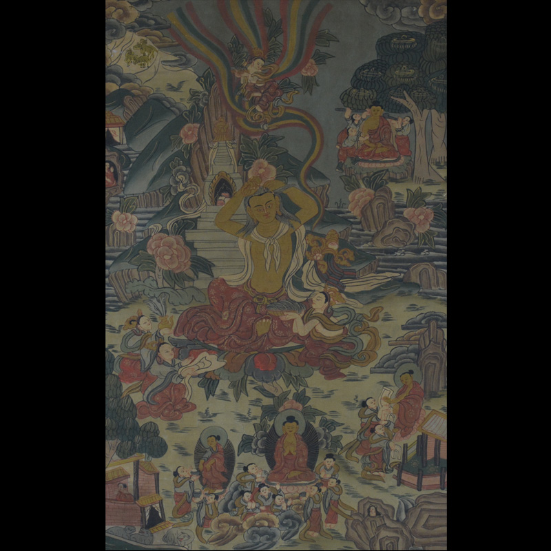 タンカ仏画 タンカ 元YY 仏教美術 チベット 曼荼羅図 仏画 タンカ 古玩