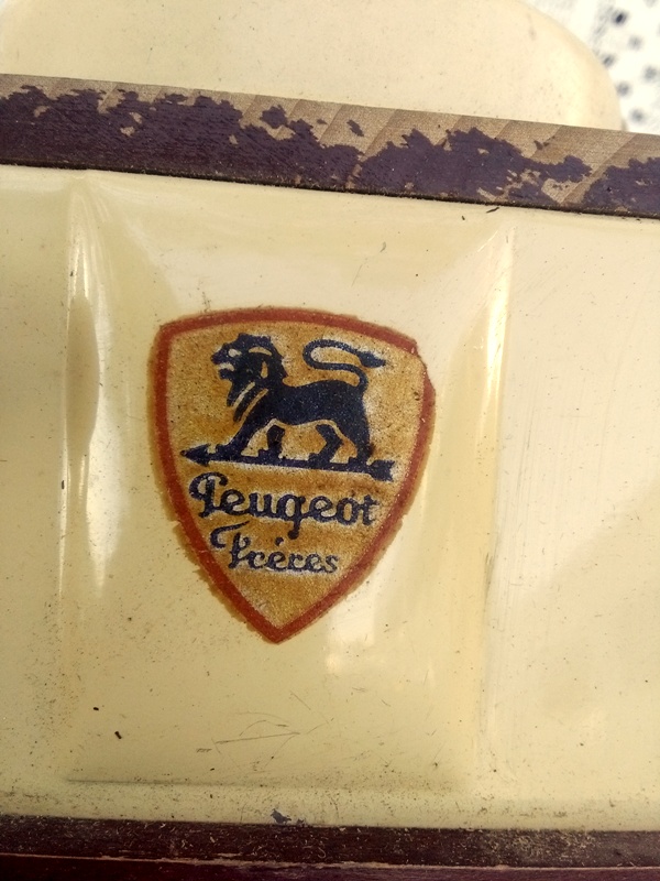 アンティーク フランス　木製　ブリキ　箱付き　プジョー　コーヒーミル　