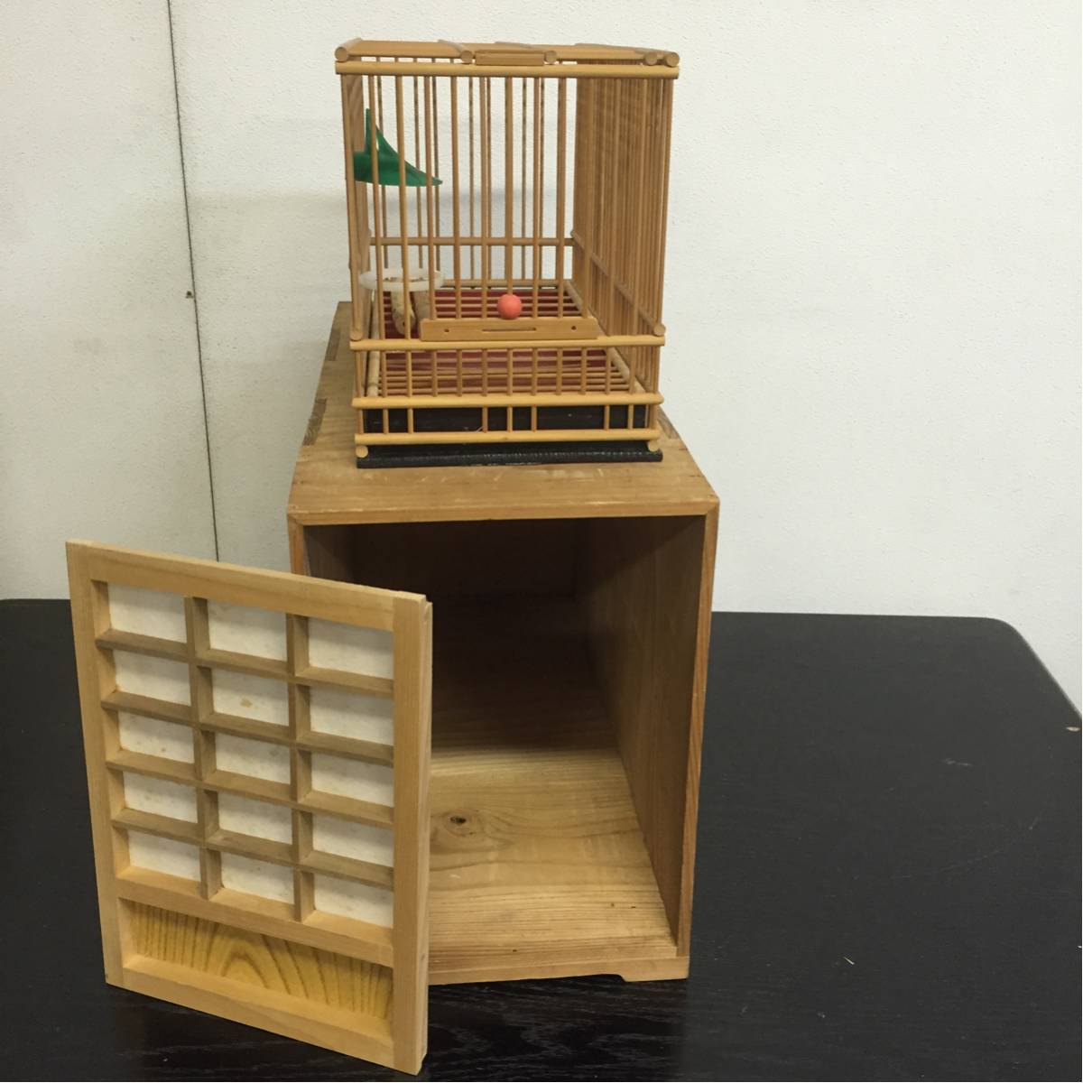 メジロ籠 柿02) 鳥かご 鳥籠 寝箱 メジロ寝箱 竹製鳥籠