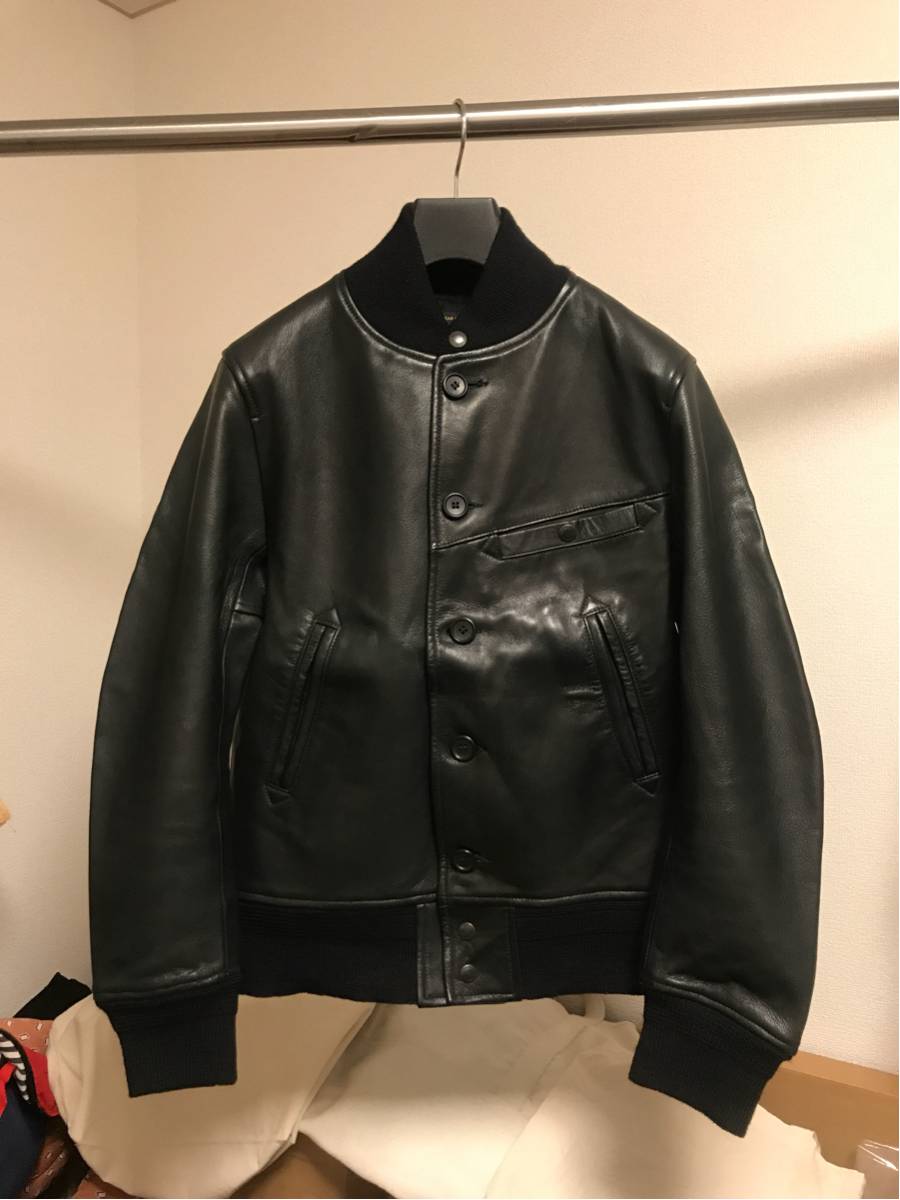 Engineered Garments × Golden Bear エンジニアードガーメンツ　レザージャケット　USA製　ブラック サイズS