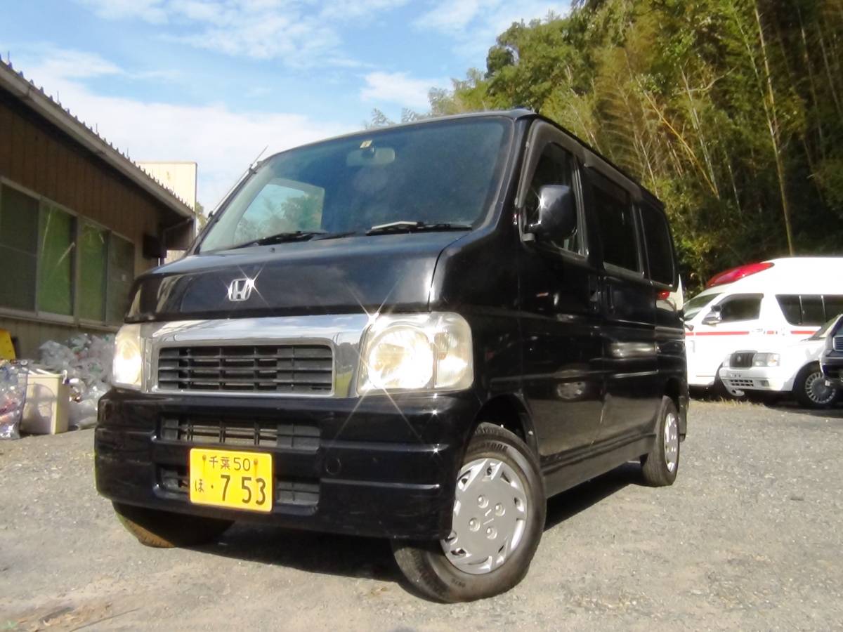必見☆かっこいい人気の黒!バモス!☆車検付き即乗り!タイベル交換済み!格安