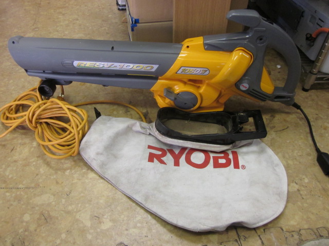 RYOBI リョービ ブロワバキューム RESV-1000 送風 集塵 掃除道具 屋外清掃 電動工具@160