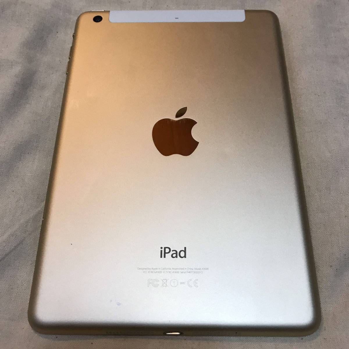 iPad mini 3 Wi-Fi + Cellularソフトバンクゴールド 16GB MGYR2J/A ネットワーク制限 ◯判定