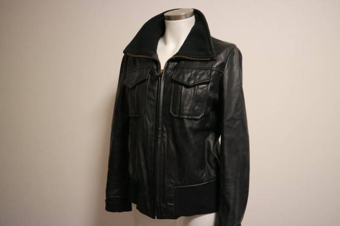 美品 pink Label ユナイテッドアローズ◇レザー ブラック ブルゾン 