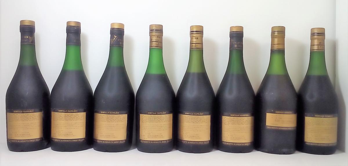 8本セット フレンチブランデー (ドーヴィル，バルコート，ルイドール，ドビュッシー 他) 古酒 未開栓 ※店頭受取不可 ※1円スタート/1-7-16 等 8本セット 古酒 VSOP&frasl;メイフォー 他 A240822-4-A